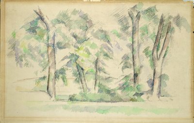 ジャドブファンの大木、1885-87年 作： Paul Cézanne